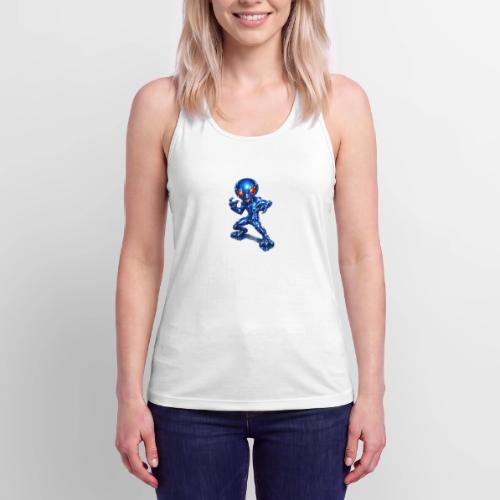 Angry Blue Alien - Women’s Performance Racerback Tank Top