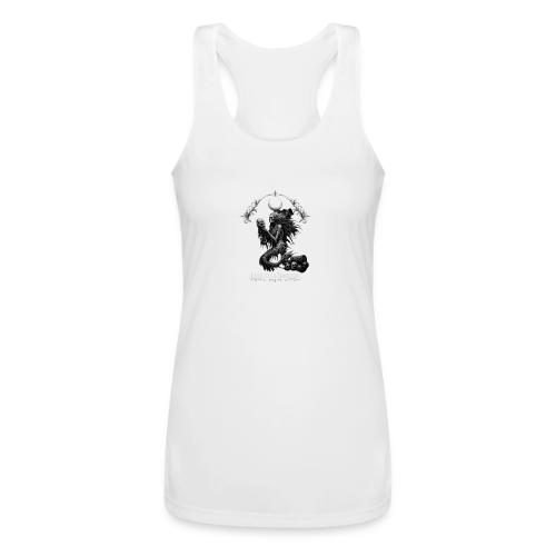 love and haunted - Women’s Performance Racerback Tank Top