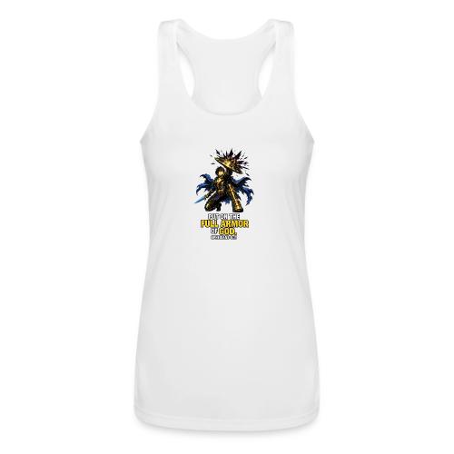 Full Armor of God Anime Warrior | Ephesians 6:11 C - Women’s Performance Racerback Tank Top