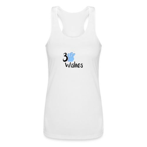 3 Wishes Abstract Design. - Women’s Performance Racerback Tank Top