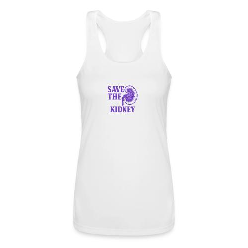 Save the kidney - Women’s Performance Racerback Tank Top