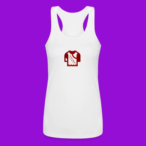 Kenada Logo white spray - Women’s Performance Racerback Tank Top