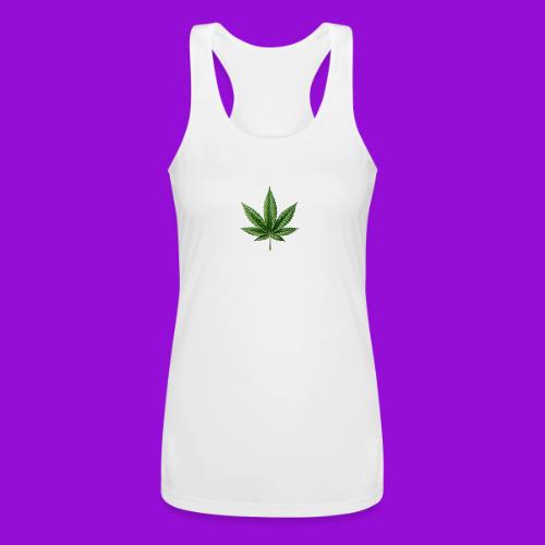 Cannabis Leaf - Women’s Performance Racerback Tank Top