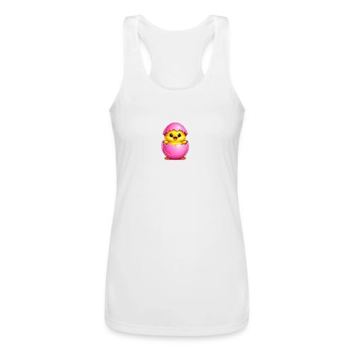 Easter Chick Pink - Women’s Performance Racerback Tank Top