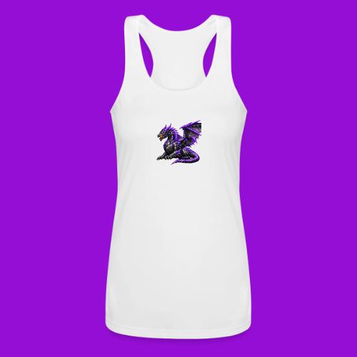 Neon Dragon at Rest - Women’s Performance Racerback Tank Top