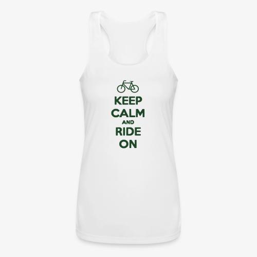 keep_calm_and_ride_on - Women’s Performance Racerback Tank Top