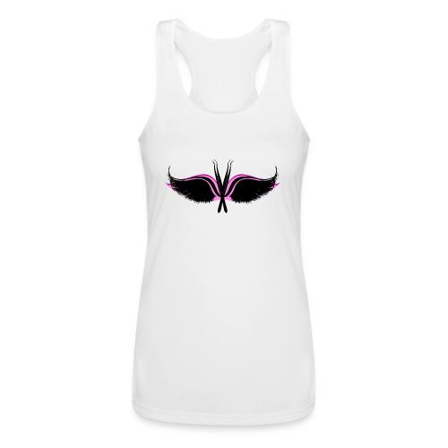 Lash Tweezer Wings black - Women’s Performance Racerback Tank Top