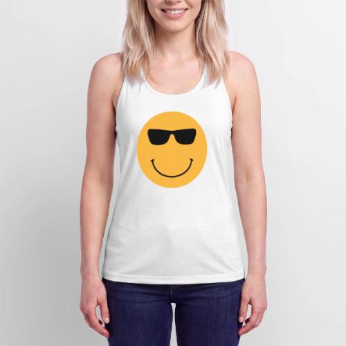 Orange Face with Sunglasses - Women’s Performance Racerback Tank Top