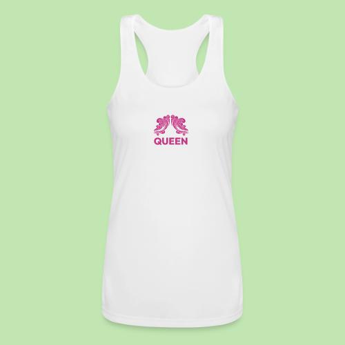 Queenlisse™ Signature Crown T-Shirt – Elegant - Women’s Performance Racerback Tank Top