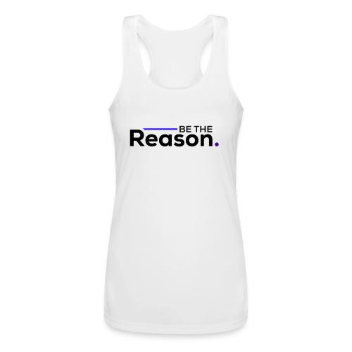 Be the Reason Logo (Black) - Women’s Performance Racerback Tank Top