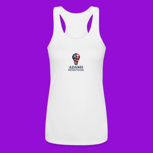 Adams promotions American flag metallic light bulb - Women’s Performance Racerback Tank Top