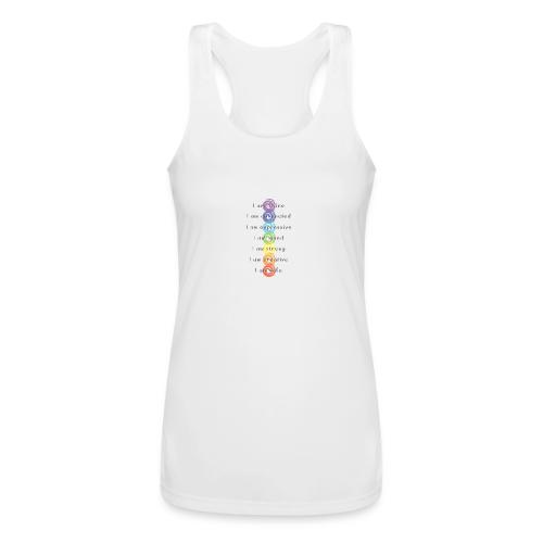 Just For Today Chakras - Women’s Performance Racerback Tank Top