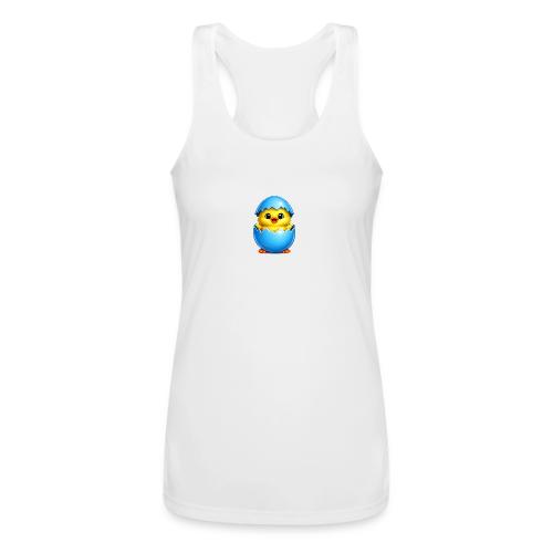 Easter Chick Blue - Women’s Performance Racerback Tank Top