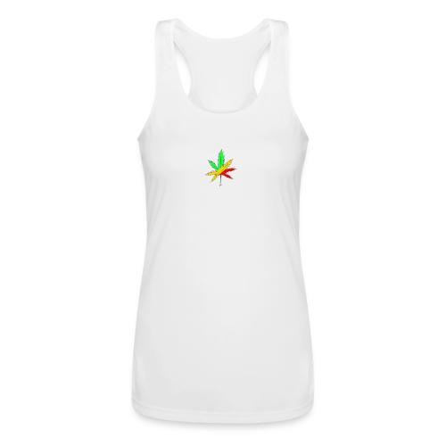 Rasta leaf - Women’s Performance Racerback Tank Top