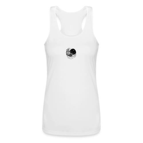 Crescent Moon Floral - Women’s Performance Racerback Tank Top