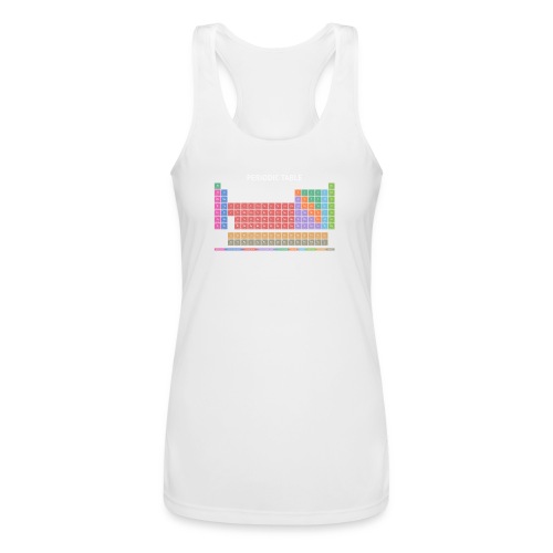 Periodic Table T-shirt (Dark) - Women’s Performance Racerback Tank Top