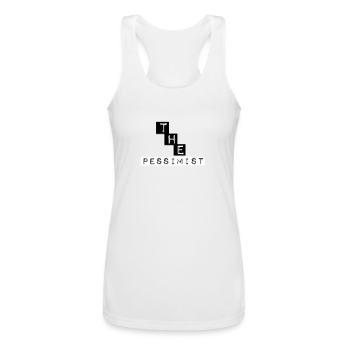 The pessimist Abstract Design - Women’s Performance Racerback Tank Top