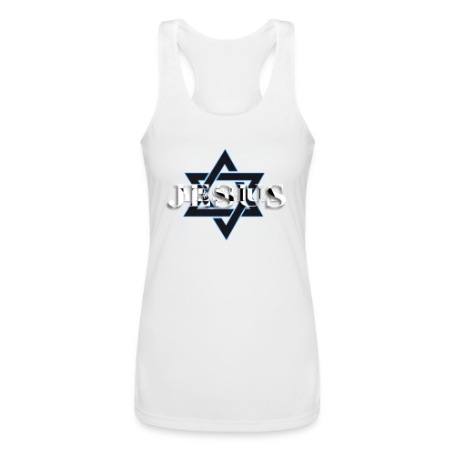 Jesus Yeshua is our Star - Women’s Performance Racerback Tank Top