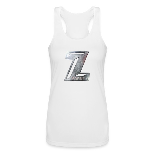 Zawles - metal logo - Women’s Performance Racerback Tank Top