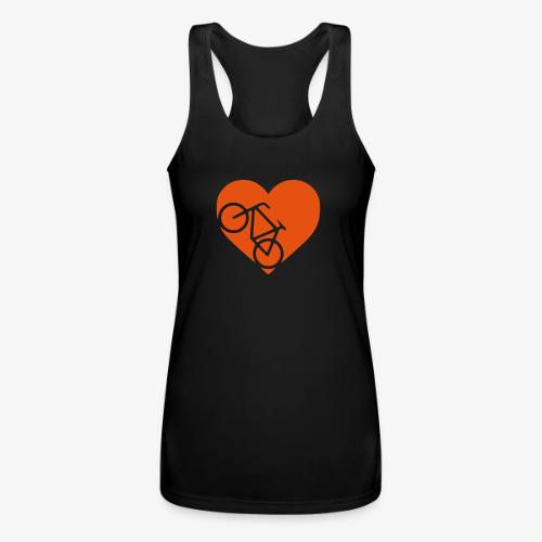 heart_bicycle_cutout - Women’s Performance Racerback Tank Top