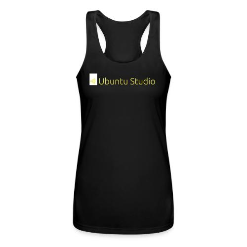 Ubuntu Studio Logo 2022 - White - Women’s Performance Racerback Tank Top