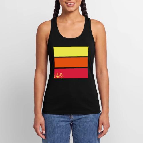 tricolor with bicycle - Women’s Performance Racerback Tank Top