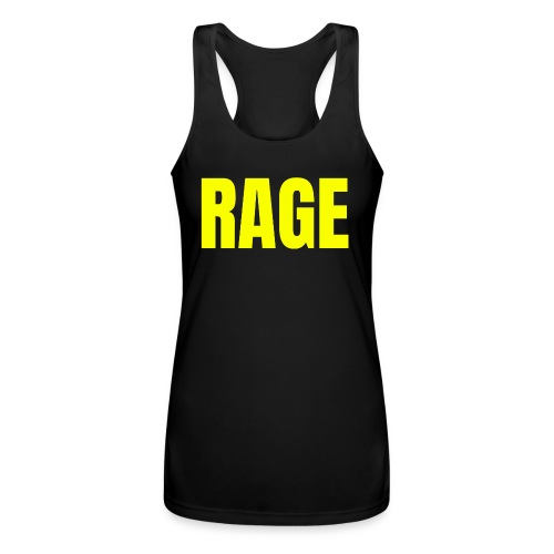 RAGE Rave EDM PLUR Party Lifestyle - Women’s Performance Racerback Tank Top