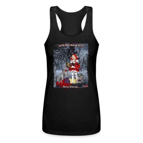 Vampire Little Red Riding Hood Full Background - Women’s Performance Racerback Tank Top