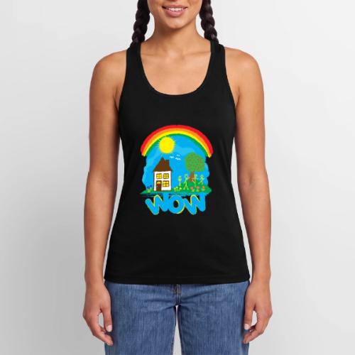 Wow It's A beautiful Day - Women’s Performance Racerback Tank Top
