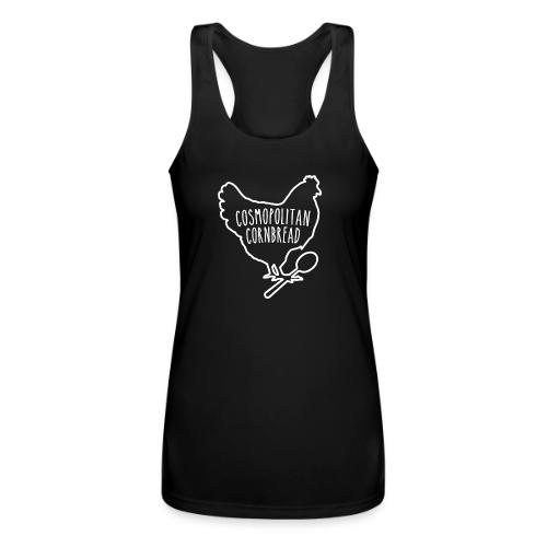 Cosmopolitan Cornbread Hen & Spoon Logo - Women’s Performance Racerback Tank Top