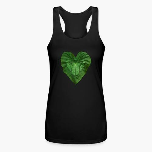 Taro Heart Leaf - Women’s Performance Racerback Tank Top
