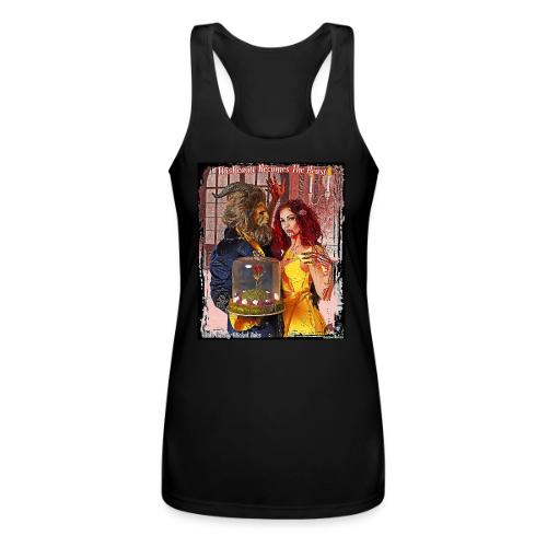 The Beauty Becomes The Beast F01 - Toon Version - Women’s Performance Racerback Tank Top