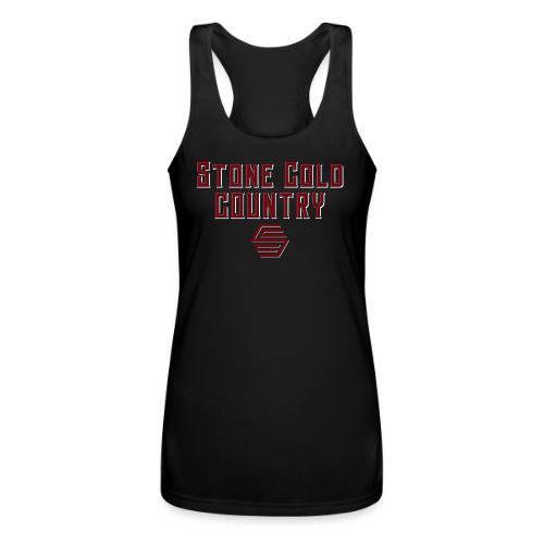 Stone Cold Country Band - Full Logo - Women’s Performance Racerback Tank Top