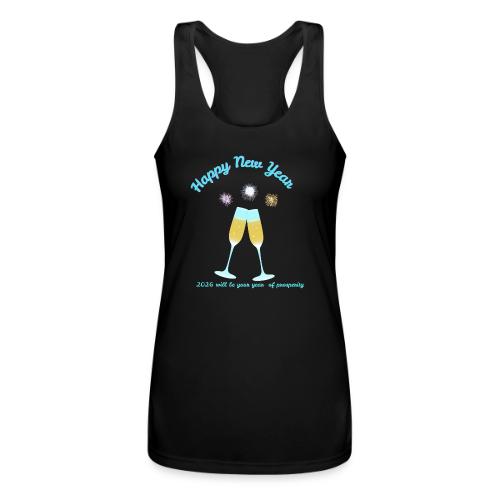 Happy New Year 2026 Prosperity Design - Women’s Performance Racerback Tank Top