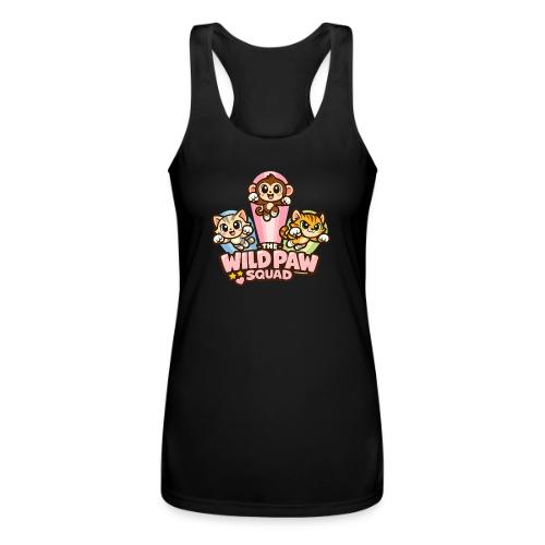 Wild Paw Squad Cute Animal Friends - Women’s Performance Racerback Tank Top