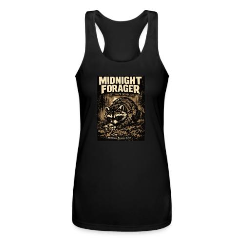 Midnight Forager Raccoon Mushroom Hunter - Women’s Performance Racerback Tank Top