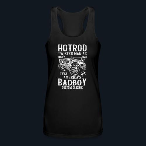 Hotrod twisted maniac America's Bad Boy custom - Women’s Performance Racerback Tank Top