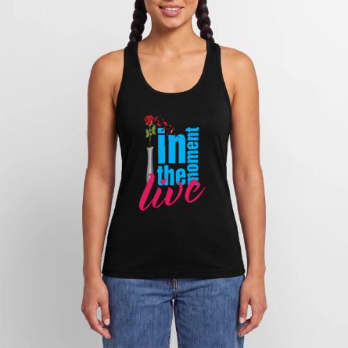 Live In The Moment - Women’s Performance Racerback Tank Top