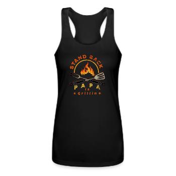 Grillmaster Flame - Women’s Performance Racerback Tank Top - black - Front - AI Model Female 180 light (180cm)