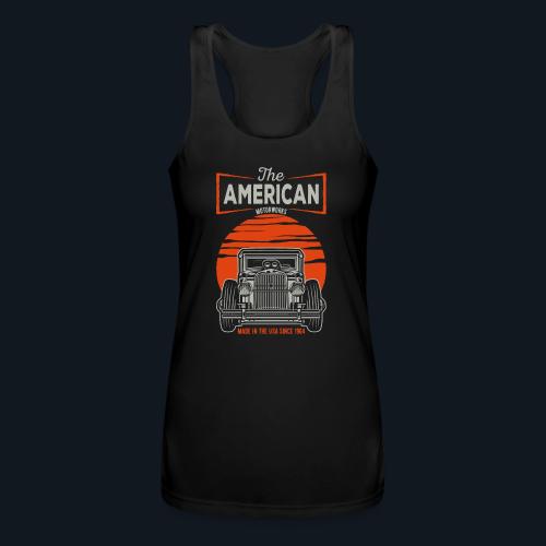 The American Motorworks Made in USA - Women’s Performance Racerback Tank Top