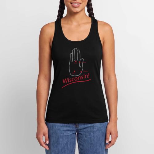 I Live Here: Wisconsin - Women’s Performance Racerback Tank Top