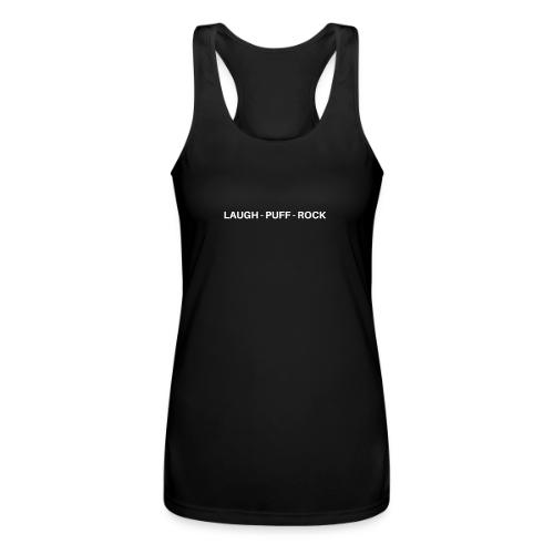 LAUGH - PUFF - ROCK - Women’s Performance Racerback Tank Top