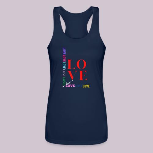 LOVE - Women’s Performance Racerback Tank Top