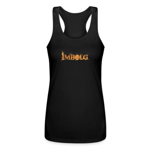Imbolg Flame Logo - Women’s Performance Racerback Tank Top