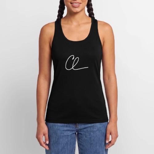 CL Signature (White) - Women’s Performance Racerback Tank Top
