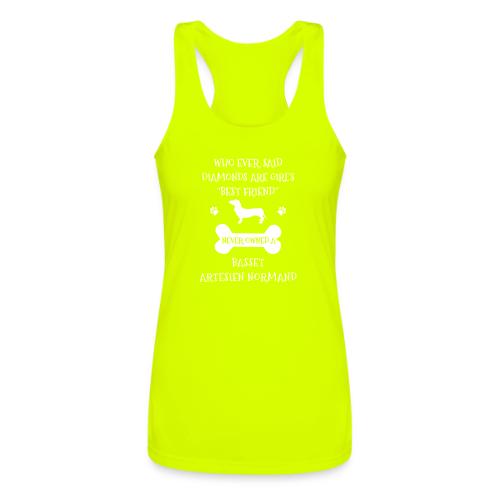 My Best Friend Is Basset Artesien Normand Cool Gif - Women’s Performance Racerback Tank Top