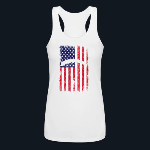 American paratrooper 2 - Women’s Performance Racerback Tank Top