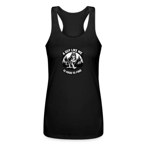 Funny Wolf Shirt – Hard to Find Retro Tee - Women’s Performance Racerback Tank Top
