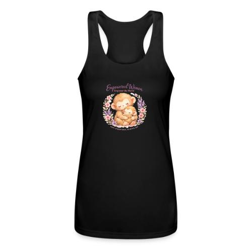 Empowered Women Empower The World Art - Women’s Performance Racerback Tank Top