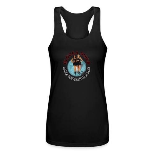 Eldora Girls Are Worldclass - Women’s Performance Racerback Tank Top